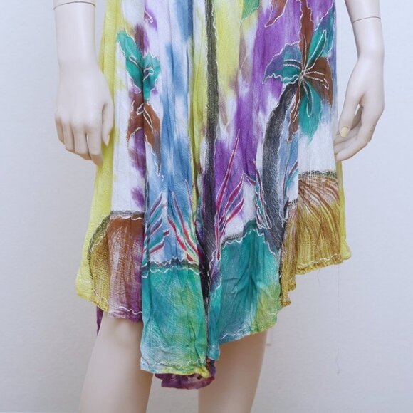 Vintage Tie Dye Watercolor Maxi Dress - Picture 6 of 6